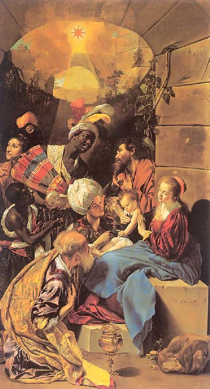 Maino, Juan Bautista del The Adoration of the Magi France oil painting art